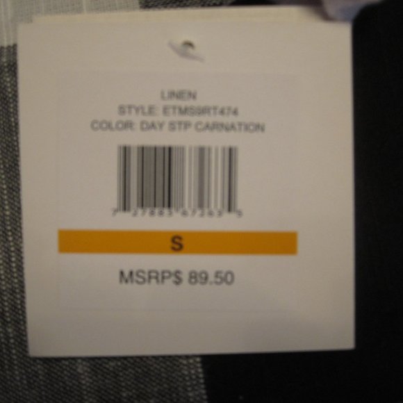 Ellen Tracy Linen Boho Top Tunic Shirt - Picture 4 of 4